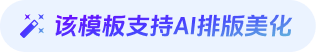 该模板支持AI排版美化